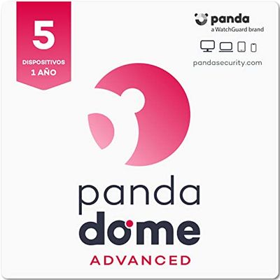 Panda Dome Advanced 2024 – Antivirus Cloud VPN, Control Parental (5 dispositivos) | Advanced | 5 Dispositivo | 1 Año | Código de activación enviado por email