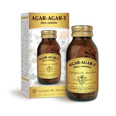 Dr Giorgini Integratore Alimentare, Agar-Agar Fibra Solubile Pastiglie - 90 g