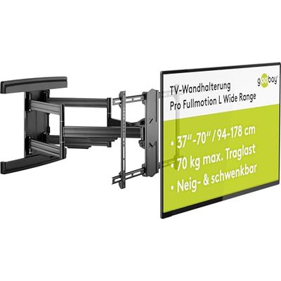 goobay 49935 TV-Väggfäste, Svart, En Storlek
