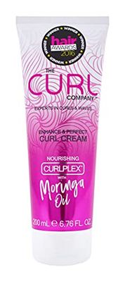 The Curl Company Enhance & Perfect Curl Cream (200ml) - Formulata professionalmente con Curplex nutriente con olio di Moringa. Esperti in Riccioli e onde