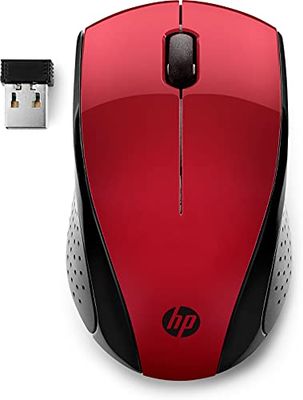 HP 220 Draadloze Muis (Wireless USB) Rood