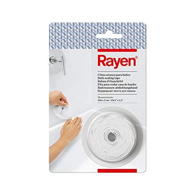 Rayen Ruban étanche pour Salle de Bain Blanc 300 x 3 cm