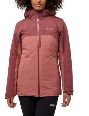 Jack Wolfskin Hunberg Jkt W 3 in 1 Giacca, Mineral Red, XL Donna