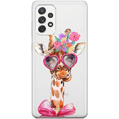 ERT GROUP mobiltelefonfodral för Samsung A53 5G originalt och officiellt licensierat Babaco mönster Giraffe 002 optimalt anpassad till formen på mobiltelefonen, gedeeltelijk transparant