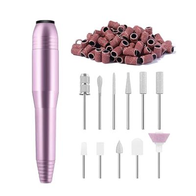 AiQInu Fresa per Unghie, lima elettrica per unghie, fresa per unghie professionale per manicure acrilica, unghie in gel, manicure e pedicure, strumenti per la lucidatura della forma