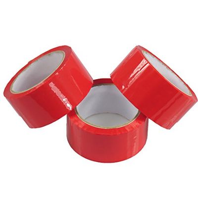 Triplast 48 mm x 66 m verpakking verpakking tape - rood (Pack van 6)