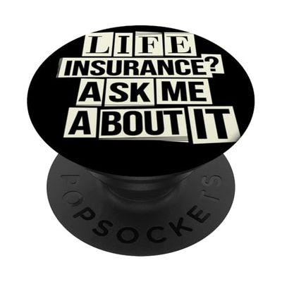 ¿Seguro de vida? Pregúntame PopSockets PopGrip Adhesivo