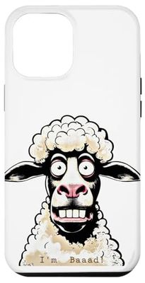 Funny Crazy Sheep I'm Baaad Design Case for iPhone 12 Pro Max