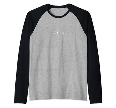 Nain Souvenir / Fuente minimalista de Nain Holiday Beach Resort Camiseta Manga Raglan