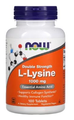 Now Foods – L-Lysine 1000mg | Immune and Skin Health Support – 100 Tablets