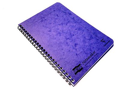 Europa Notemaker Fient à spirales Format A4 120 Pages lignées Feuilles microperforées-Violet
