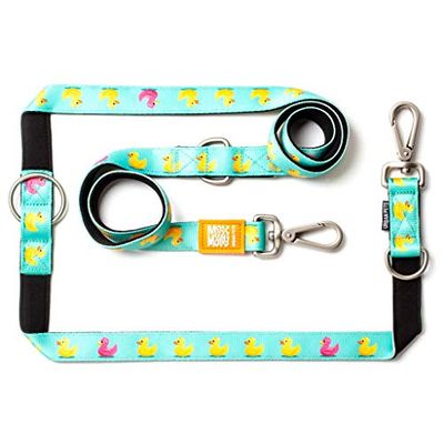 Max & Molly Laisse Multifonction pour Chien 2 m avec 2 mousquetons, Laisse Ducklings/S rembourrée, sûre et Flexible – Confort pour Votre fidèle Compagnon