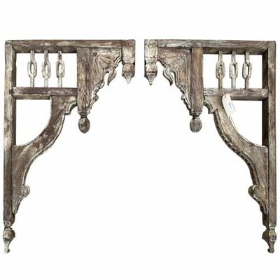Alexandra House Living Supports pour étagères Marron Bois de manguier 6 x 80 x 106 cm