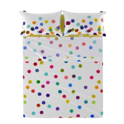 HappyFriday Bedlaken, confetti, meerkleurig, 180 x 270 cm