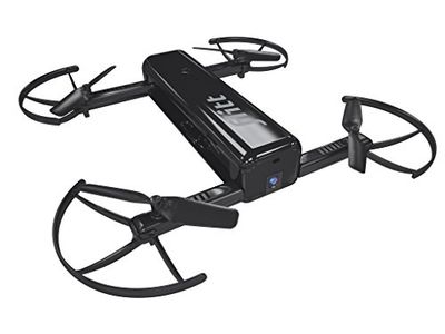 Revell Control 20060 Flitt Latający kieszonkowy aparat do selfie z wideo 720p HD i przepływem optycznym, czarny połysk