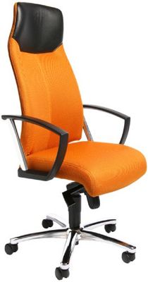 Topstar Bureaustoel High Sit Up incl. armleuningen oranje