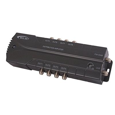 Wolsey TV booster 8-vägs distributionssignalförstärkare