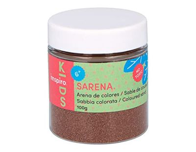 INNSPIRO Sable de couleur terre 100 gr, pour décoration et artisanat