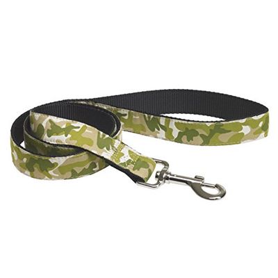 CHAPUIS SELLERIE SLA418 Guinzaglio per cani - Collare in nylon mimetico verde - Larghezza 40 mm - Lunghezza 1 m - Misura XL