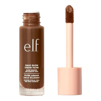 e.l.f. Halo Glow Liquid Filter, illumina la carnagione per un effetto soft focus, infuso con acido ialuronico, prodotto vegano e non testato sugli animali, 8.5 Rich