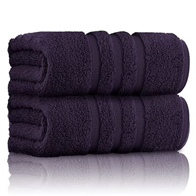 GC GAVENO CAVAILIA 100% Ringspun Cotton, Luxury 550 GSM Zero Twist Towel, Egyptian, Purple, 80x140 Bath Sheet