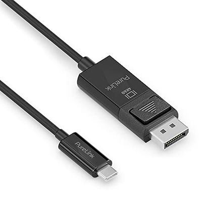 PureLink USB-C naar DisplayPort-kabel, 4K Ultra HD 60Hz, vergulde stekkercontacten, 1,50 m, zwart