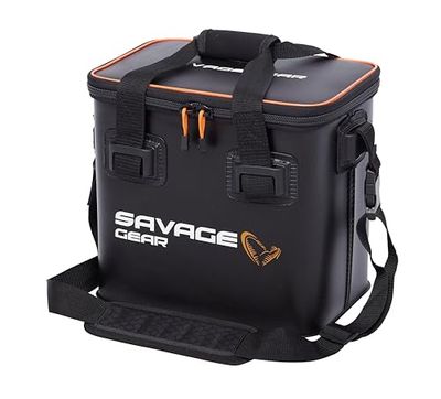 Savage Gear WPMP Waterdichte Geïsoleerde Koeltas - Heavy-Duty EVA Lunch & Aas Koeler voor Vissen, Kamperen, Wandelen & Varen | 5mm Thermische Isolatie | Inclusief 2 Koelelementen & Schouderriem, 24L