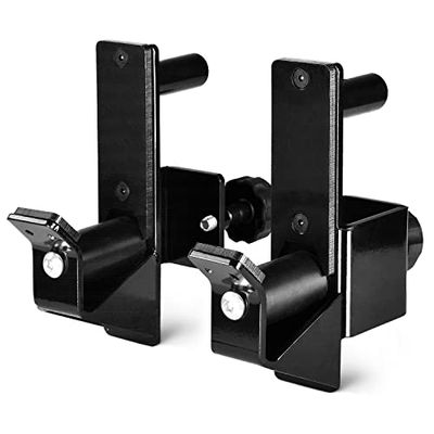 Yes4All Rodillo de centrado fácil de barras en J para rack de potencia de 2 x 2 pulgadas, soporte de barra de aleación de acero de 1 libra, accesorios de jaula de pesas