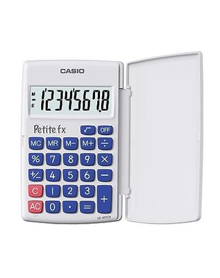 Casio LC-401LV-WE-BOITE Calculatrice Scolaire Primaire Blanche