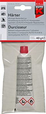 Durcisseur AutoK 40 g – Important lors de l'utilisation de la spatule Auto-K 2K, en particulier pour le mastic de remplissage AutoK 2 000 g (n° d'article : 745403), qui est équipé sans durcisseur