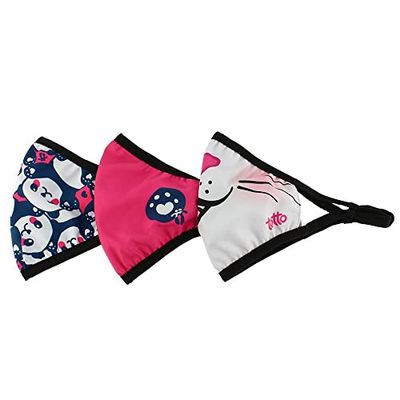 TOTTO Ensemble de couvertures faciales pour Enfants, Sacs pour Filles, Blanc, Taille Unique