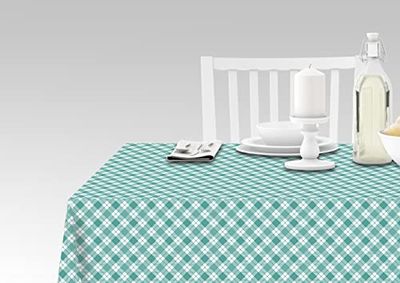 Doge Milano Nappe avec impression numérique, 100% Made in Italy Nappe antidérapante pour salle à manger, lavable et antitache, Modèle Maiolica - Ruzaevka, cm 240x140