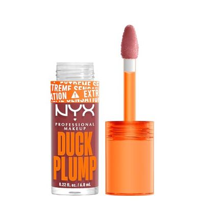 NYX Professional Makeup Gloss Rimpolpante, Altamente Pigmentato, Volume Immediato e Duraturo, Arricchito con Zenzero Piccante, Duck Plump, Tonalità: Mauve Out Of My Way, 6,8 ml