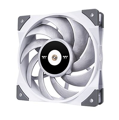 Thermaltake TOUGHFAN 12 White High Static Pressure Radiator Fan (Single Fan Pack) | low noise PC Fan | Case Fan | white