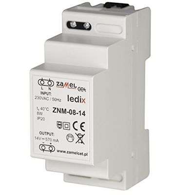 LEDIX ZNM-08-14 14 V DC/zasilanie 8 W