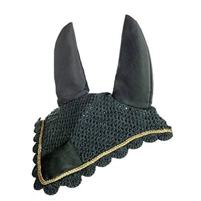 HKM 33875872 Fliegenhaube, L, grün/gold