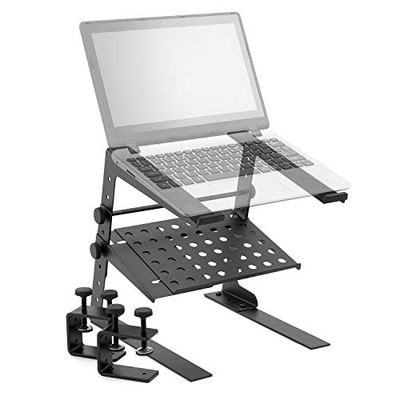 Tiger LEC18-BK DJ Support pour PC - avec une étagère - Noir