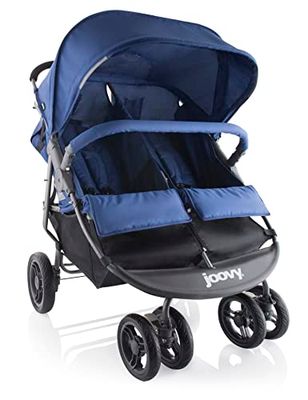 Joovy Scooter X2 Zwillings - Cochecito para hermanos, color azul
