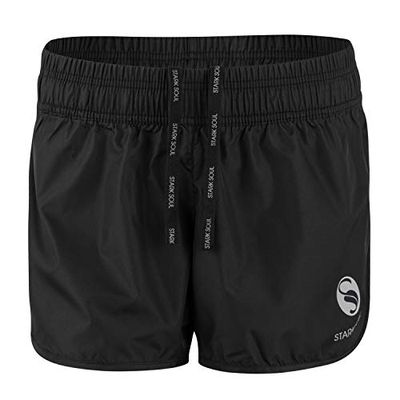 STARK SOUL Vital Sport Short Fitness Short voor dames, functionele short, ademend, sneldrogende trainingsshort | Maten: S, M, L, XL en XXL, zwart, XL