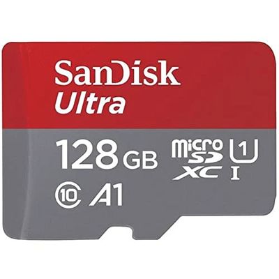SanDisk 128GB Ultra UHS I MicroSD Card 140MB/s R for Smartphones Warranty 10 Years - SDSQUAB-128G-GN6MN