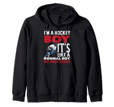 Hockey su prato Player I'm A Hockey Boy Cooler Felpa con Cappuccio