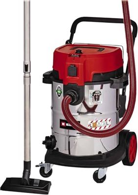 Einhell Aspirador en seco-húmedo TE-VC 2350 SACL (1600 W, clase de protección al polvo L, sistema de limpieza de filtros, potencia de aspiración 230 mbar, contenedor de acero inoxidable de 50 l)