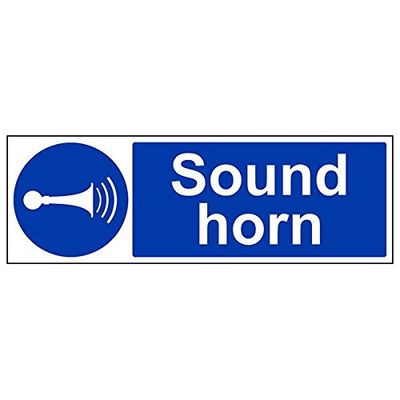 VSafety"Sound Horn" Sign, Landschap, (Pack van 3)