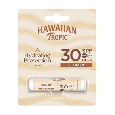 Hawaiian Tropic Lip Balm - Bálsamo Protector Solar de Labios SPF 30 , Sabor Tropical , 4 gr