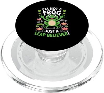 Divertido dueño de rana amante de los anfibios PopSockets PopGrip para MagSafe