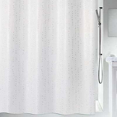 Spirella COLLEZIONE doccia bagnato tessile della tenda 180 X 200 BIANCO