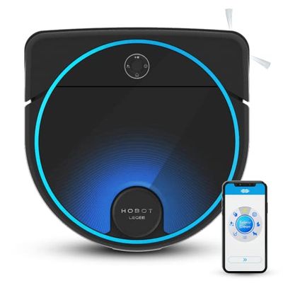 Smartbot HOBOT Robot Friegasuelos con Agua y mopas motorizadas Que frotan 900 Veces/min, también aspira. Dispone de App y Control por Voz. LEGEE-7
