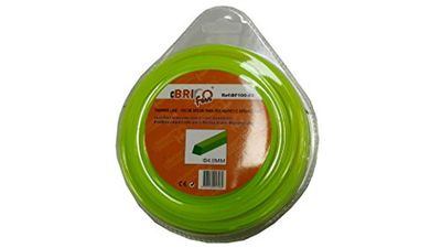 Bricoferr BF100-82 draad voor grastrimmer, 4 mm x 15 m, vierkant