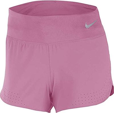 Nike W Nk Eclipse 3In, Pantaloncini Sportivi Donna, Magic Flamingo/Reflective Silv, 2XL