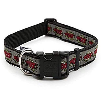 Ancol Viva Gewatteerde Soft Touch Weerbestendig Wandelen Roze Gesp Halsband Huisdier Accessoire 50-59 cm, Maat 7
